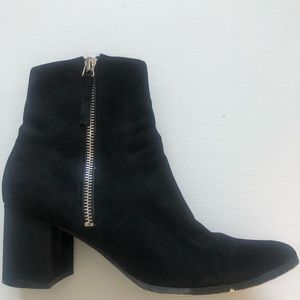 Steve Madden faux suede boot. Used condition, A few marks on sole as shown.